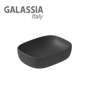 GALASSIA Dream 7301NEMT - Раковина накладная на столешницу 50*38 см (цвет: чёрный матовый)