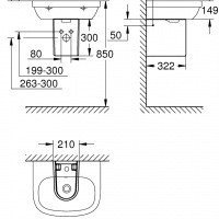 GROHE Euro Ceramic 39201000 Полупьедестал для раковины, купить в ...