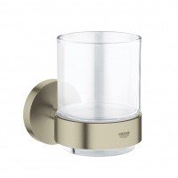 GROHE Essentials 40369EN1 - Держатель для: мыльницы, стакана, дозатора жидкого мыла (никель - шлифованный)