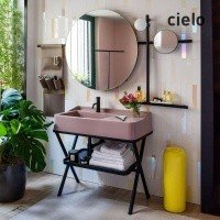 Ceramica CIELO Siwa SWLA B - Раковина для ванной комнаты 90*50 см (белая глянцевая)