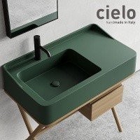Ceramica CIELO Siwa SWLA B - Раковина для ванной комнаты 90*50 см (белая глянцевая)