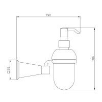 Nicolazzi Vincent 1089CR Дозатор для жидкого мыла подвесной (хром)
