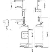 NOFER Automatics 03106.B Автоматический встраиваемый дозатор для жидкого мыла (глянцевая нержавеющая сталь)