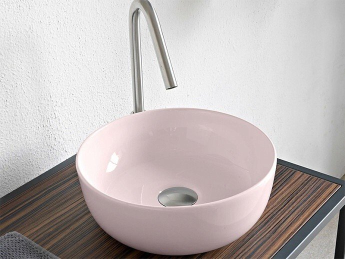 Scarabeo Glam 1808 54 Раковина накладная 33 см (Antique Pink), в ...