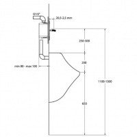 Ideal Standard B7391AA Кран нажимной встроенный для писсуара (хром)