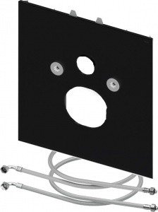TECE Lux 9650110 Нижняя панель для инсталляции - для подвесного унитаза-биде (стекло чёрное)