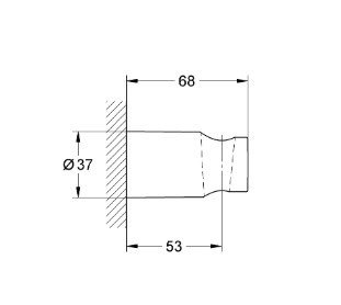 GROHE Vitalio Universal 26102000 Держатель для ручного душа | настенный ...