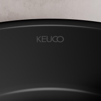 KEUCO Stageline 32880570400 Раковина накладная Ø 40 см (чёрный матовый)