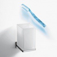Colombo Design LOOK B1602 Стакан для зубных щеток - настенный (хром - стекло)