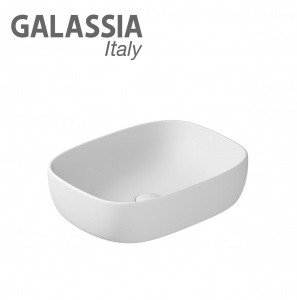 GALASSIA Dream 7301MT - Раковина накладная на столешницу 50*38 см (цвет: белый матовый)