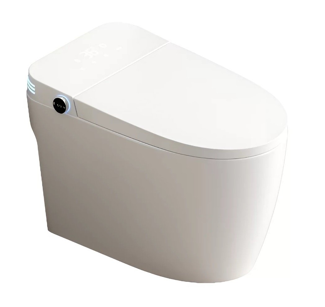 SantiLine SL-5035 Унитаз-биде напольный, безободковый (белый глянцевый ...