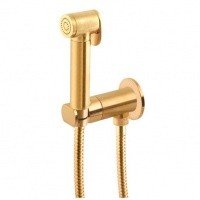 Remer Minimal N64WBG Гигиенический душ в комплекте с прогрессивным смесителем (золото шлифованное)