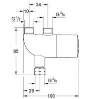 Grohe Grohterm Micro 34487000 Термостат для установки под раковиной 