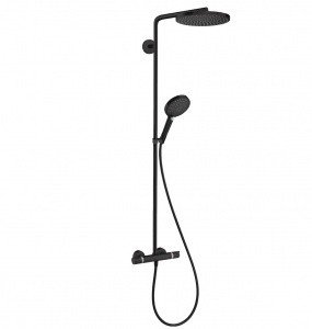 Hansgrohe Raindance Select S 27633670 Душевая система с термостатом (матовый черный) 