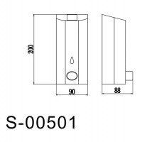Savol S-00501 Дозатор для жидкого мыла подвесной (хром)