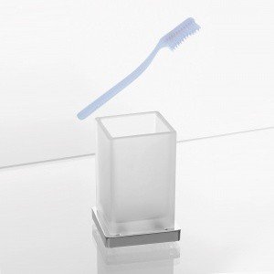 Colombo Design LOOK B1641 Стакан для зубных щеток - настольный (хром - стекло)