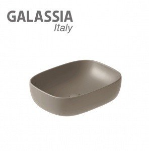 GALASSIA Dream 7301SA - Раковина накладная на столешницу 50*38 см (цвет: песочный матовый) 