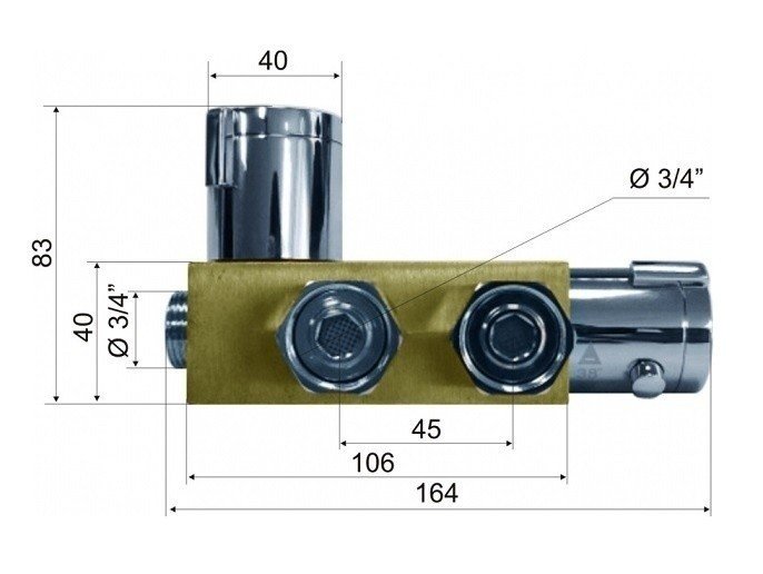 KOPFGESCHEIT KR532 34D Автоматический смеситель с термо-регулировкой, в ...