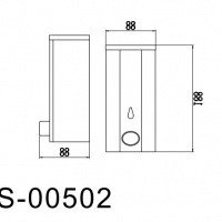Savol S-00502 Дозатор для жидкого мыла подвесной (хром)
