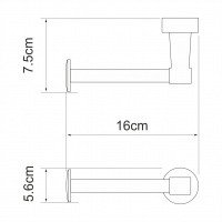 WasserKRAFT Isen K-4096 Держатель для туалетной бумаги (хром)