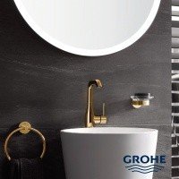 GROHE Essentials 40369GL1 - Держатель для: мыльницы, стакана, дозатора жидкого мыла (холодный рассвет - полированный)