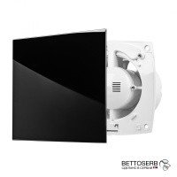 BETTOSERB 110150BG Декоративная накладка на вентилятор (чёрное стекло)