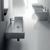 GALASSIA Plus Design 6032M - Раковина для ванной комнаты 60*40 см | подвесная - накладная (цвет - белый глянцевый)
