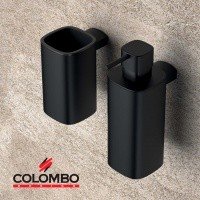 Colombo Design TRENTA B9340.NM - Дозатор для жидкого мыла 300 мл | настенный (черный матовый)