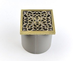 Bronze de Luxe 21962 Дизайн-решетка для душевого трапа 100*100 мм (бронза)