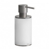 Gessi 316 ACCESSORIES 54737.239 Дозатор для жидкого мыла настольный (белый | нержавеющая сталь шлифованная)