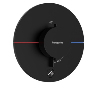 Hansgrohe ShowerSelect Comfort S 15562670 Термостатический смеситель для душа - внешняя часть (чёрный матовый)