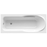 Акриловая ванна ALPEN Karmenta 140 ALPKRMT140, гарантия 10 лет, прямоугольная форма, объём 155 литров, цвет - snow white (белоснежный)