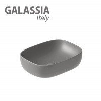 GALASSIA Dream 7301GM - Раковина накладная на столешницу 50*38 см (цвет: серый матовый)