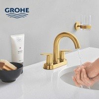 GROHE Essentials 40369GN1 - Держатель для: мыльницы, стакана, дозатора жидкого мыла (холодный рассвет - шлифованный)