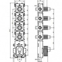 Внутренний механизм термостата для ванны F2464 FIMA Carlo Frattini