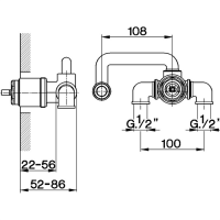 Cisal ZA00651004 Внутренний механизм смесителя для раковины