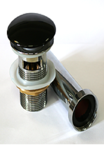 CeramaLux RD019 Донный клапан | сливной гарнитур (черный глянцевый)