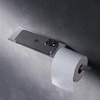 AM.PM Sense L A7454300 Держатель для туалетной бумаги с полочкой (хром матовый)