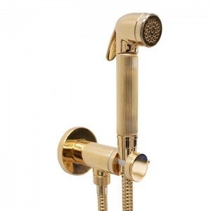 Bossini Nikita E37008B.021 Гигиенический душ - комплект с прогрессивным смесителем (золото)