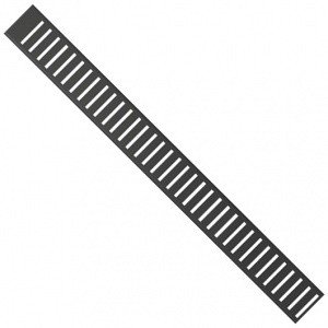 AlcaPlast PURE-550BLACK Перфорированная решётка для душевого трапа 550 мм (чёрный матовый)