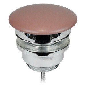 AeT A038VX142 Выпуск для раковины универсальный | Донный клапан Click-Clack (розовый матовый)