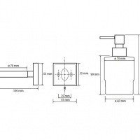 Bemeta Beta 132109102 Дозатор для жидкого мыла настенный (хром)