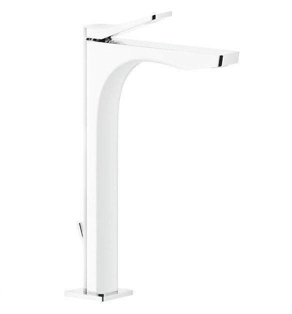 GESSI Rilievo 59003.279 Высокий смеситель для раковины (белый матовый ...