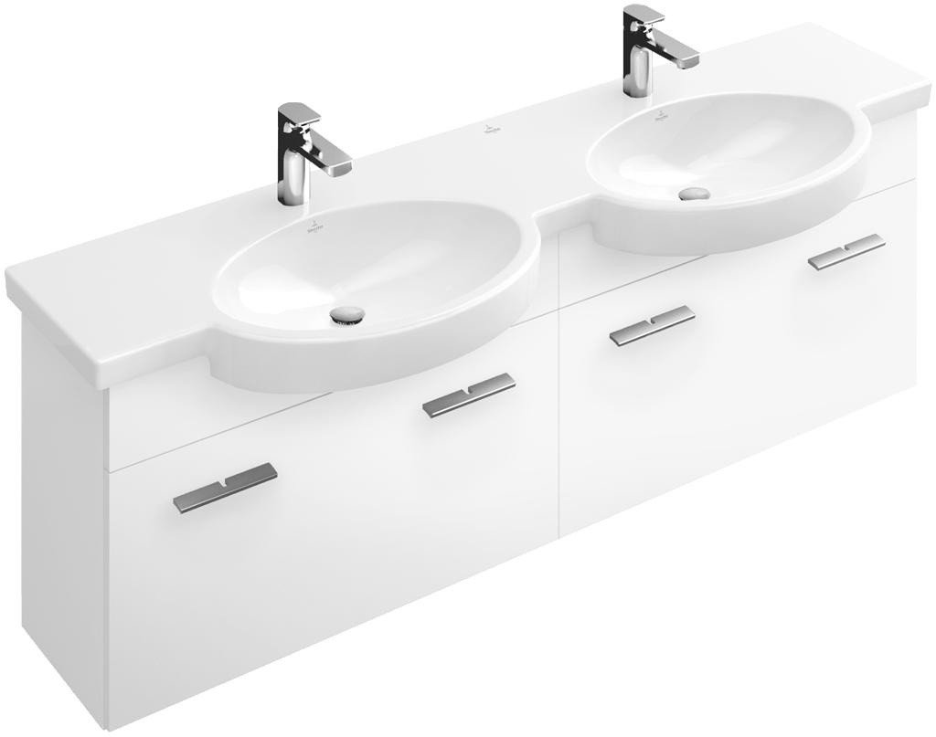 Тумба под раковину A287N1BM VILLEROY&BOCH Central Line, 1500 x 492 x ...