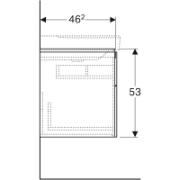 GEBERIT Xeno² 500.515.00.1 Тумба под раковину 900*480 мм