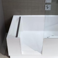 Duravit Shower 700404000100000 Ванна 170*75 см с входной дверью и душевой шторкой (белый)