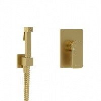 WasserKRAFT Aisch A55094 Гигиенический душ - комплект со смесителем (золото матовое)