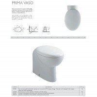 Ceramica GLOBO Prima PR021 - Сиденье с крышкой для унитаза (белый - хром)