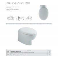 Ceramica GLOBO Prima PR021 - Сиденье с крышкой для унитаза (белый - хром)