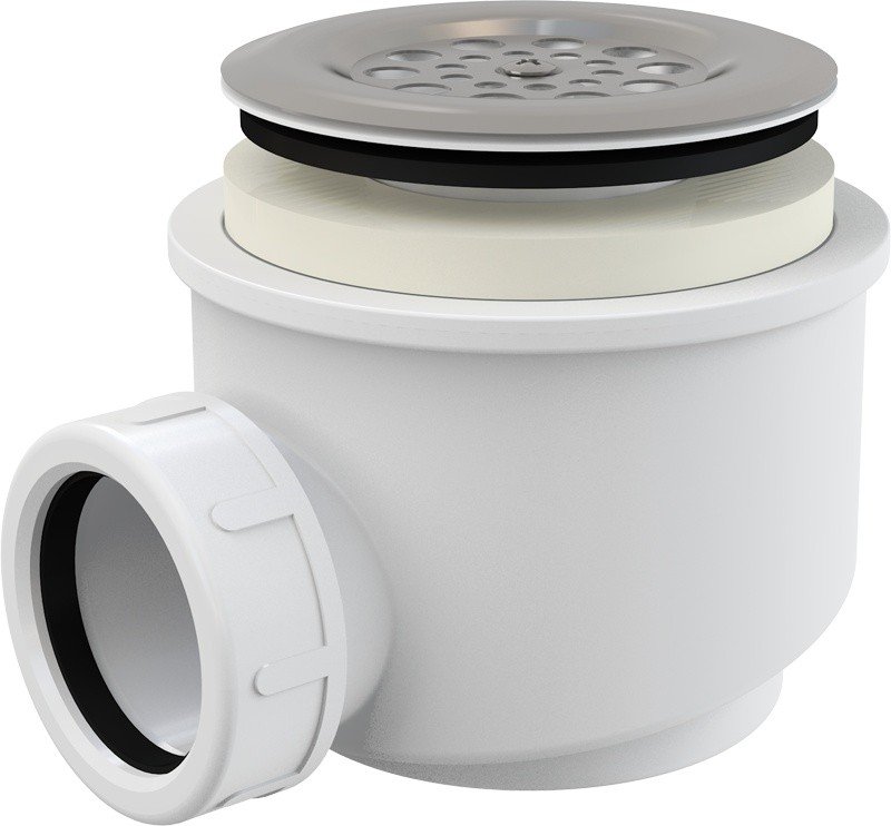 AlcaPlast A46-60 Сифон для душевого поддона | слив O 60 мм (нержавеющая ...